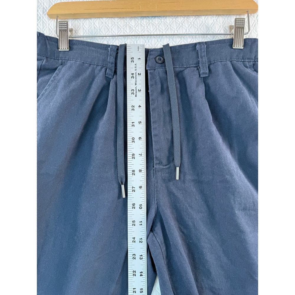 Eddie Bauer Mens M Navy Blue Elastic Waist Drawstring Lounge Pull On Pants - Picture 5 of 7